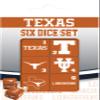 MasterPieces Game Day - NCAA Texas Longhorns - 6 Piece Team Logo Dice Set - D6 Standard Size view 1