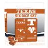 MasterPieces Game Day - NCAA Texas Longhorns - 6 Piece Team Logo Dice Set - D6 Standard Size view 2