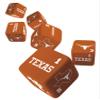 MasterPieces Game Day - NCAA Texas Longhorns - 6 Piece Team Logo Dice Set - D6 Standard Size view 3
