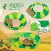 BEMITON Dinosaur Toys Race Car Track, Create a Dinosaur World Road Race, Flexible Dinosaur Track Toys Set, Christmas Birthday Gifts for 3 4 5 6 7 Years Old Boys Girls Kids view 2