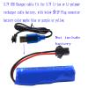 Blomiky 2 Pack 3.7V Lithium Battery Charger Cable with SM-2P Plug Connector for Mini RC Amphibious Stunt Car Boat Trucks 1S Li-ion and Li-Po Battery / 3.7V USB 2 view 3