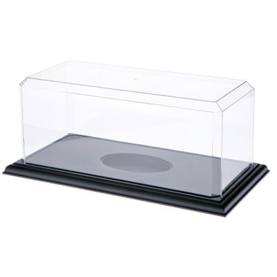 Pioneer Plastics 576CPBASE Clear Plastic Football Display Cases, 15.5" W x 7" D x 6" H, Pack of 4