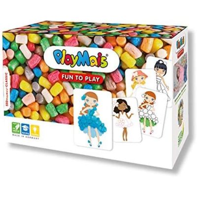 PlayMais Fun to Play Fashion Craft Set for Kids from 5 Years I Motor Skills Toy with 550, Fashion templates to Play with Instructions I Encourages Creativity & fine Motor Skills