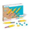 Makedo Discover | Upcycled Cardboard Construction Tool Kit in Small Toolbox (126 Pieces) | STEM + STEAM Educational Toys for at Home Play + Classroom Learning | Reusable Tools for Boys & Girls Age 5+ view 1