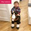PonyCycle Model U-2021 Ride on Horse Toy Plush Walking Animal Chocolate Brown Horse Medium Size for Age 4-9 Ux421 view 3