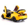 BDTCTK 1/24 Camaro Bumblebee Car Model Toy Zinc Alloy Casting Pull Back Car Sound and Light Toys for Kids Boy Girl Gift (Yellow) view 3