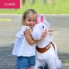 PonyCycle Model U-2021 Ride on White Horse Unicorn Toy Plush Walking Animal Medium Size for Age 4-9 Ux404 view 2