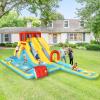 BOUNTECH Inflatable Water Slide, Dual Surfing Slides Kids Water Slide Park Jump Bouncy Castle w/2 Swimming Rings, Large Splash Pool, Backyard Outdoor Blow up Water Slides Inflatables for Big Kids view 4
