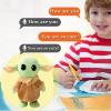 PAZATAO Talking Baby Yoda 7.8 Inch Walking, Talking, Interactive Plush Toy for Kids, Boys, Girls view 3