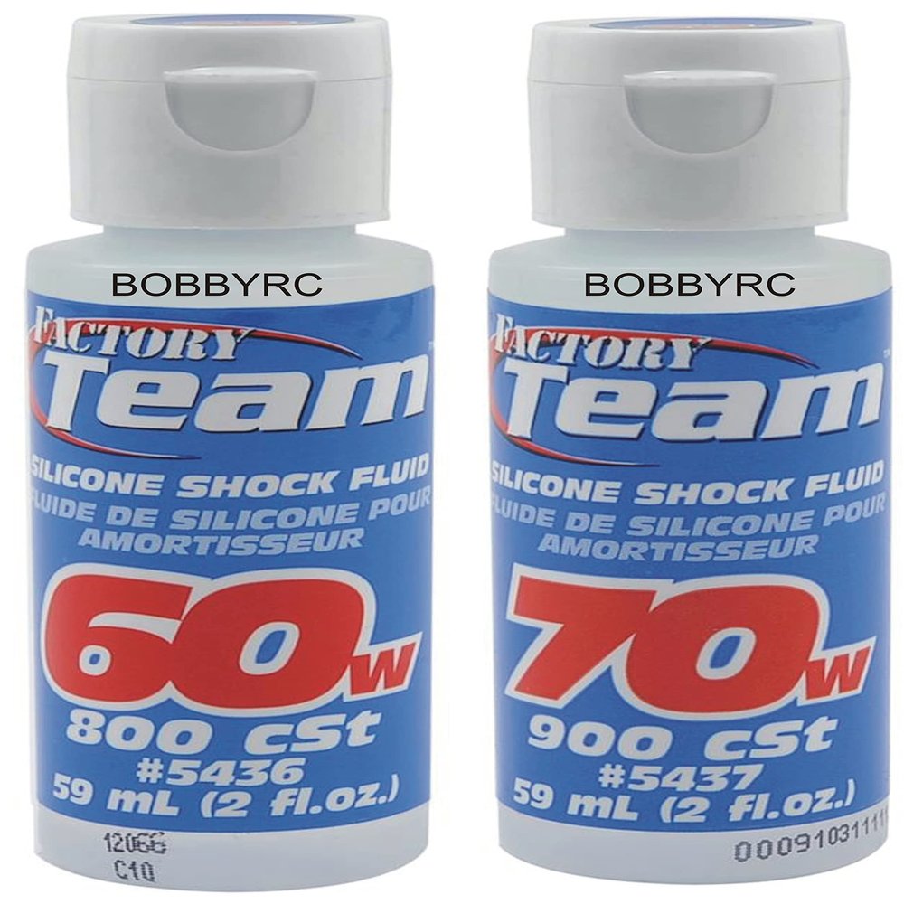 Combo 2 Bottles TEAM Associated 70wt 70 + 60WT 60 Weight Shock Oil Fluid LOSI ARRMA HPI AXIAL Includes CHICAGOLAND RC Coupon