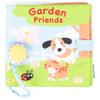 DEMDACO Friends in The Garden Mossy Green 8 x 8 Plush Children's Soft Book Toy view 1