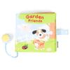 DEMDACO Friends in The Garden Mossy Green 8 x 8 Plush Children's Soft Book Toy view 3