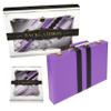 Premium Backgammon 18 Inches Large Purple - Backgammon Sets for Adults and Kids - Leatherette Back Gammon Board Game Set - Travel Backgammon Set Board Encased with Accessories view 2