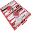 Premium Backgammon 18 Inches Large Red - Backgammon Sets for Adults and Kids - Leatherette Back Gammon Board Game Set - Travel Backgammon Set Board Encased with Accessories view 3