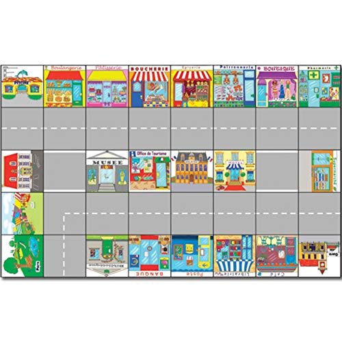 TTS French Town Mat for Educational Bee-Bot Floor Robot. Model: MF00304