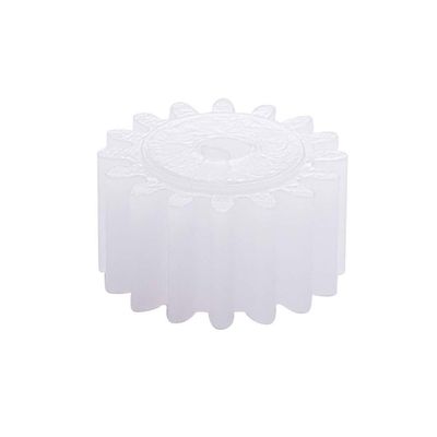 20Pcs Worm Gears, Bettomshin 9x2x5mm/0.35x0.08x0.2"(ODxIDxT)162A 0.5Modulus Plastic Gear, White High Rotating Speed Wide Uses for Pulley Belt Shaft Robot RC Motor Worm Crown Hand DIY Car Kit