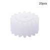20Pcs Worm Gears, Bettomshin 9x2x5mm/0.35x0.08x0.2"(ODxIDxT)162A 0.5Modulus Plastic Gear, White High Rotating Speed Wide Uses for Pulley Belt Shaft Robot RC Motor Worm Crown Hand DIY Car Kit view 2