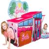 Barbie Dreamhouse Extra Large Pop Up Play Tent with Crawl Tunnel and Ball Pit, Over 7 feet Long, Playhouse Toy Folds Into Storage Bag, 20 Play Balls Included, Gift for Toddlers and Kids 3+ view 1
