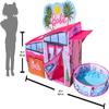 Barbie Dreamhouse Extra Large Pop Up Play Tent with Crawl Tunnel and Ball Pit, Over 7 feet Long, Playhouse Toy Folds Into Storage Bag, 20 Play Balls Included, Gift for Toddlers and Kids 3+ view 2