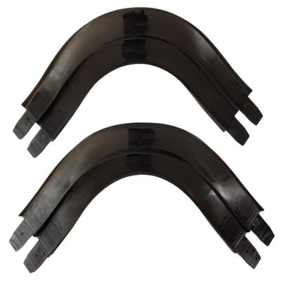 Tracer Racers Speedway Dual Track Corner Add On Track Module for Blue Tracer Racers R/C and Other 1.64 Scale Non-Slot Track Sets