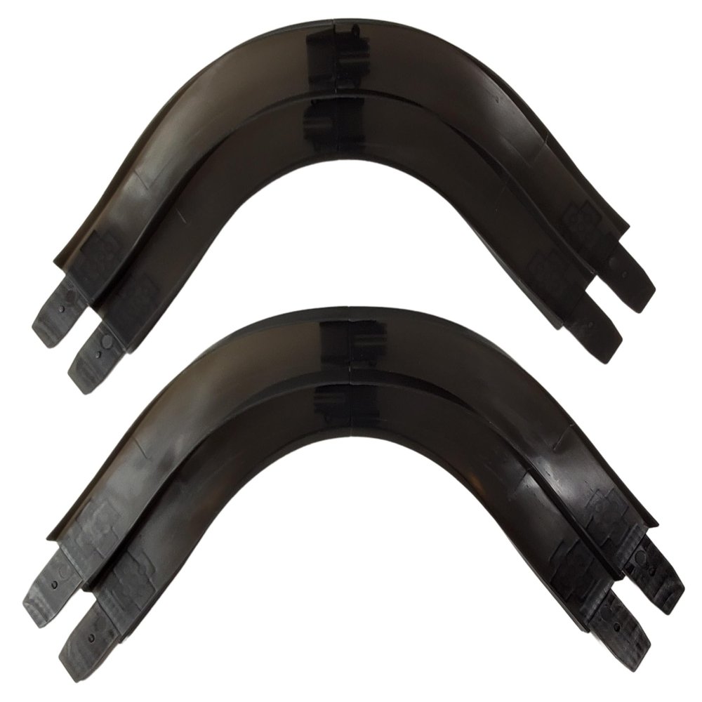 Tracer Racers Speedway Dual Track Corner Add On Track Module for Blue Tracer Racers R/C and Other 1.64 Scale Non-Slot Track Sets