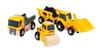 BRIO Construction Vehicles - Premium Wooden Toy Train Set | Fun and Educational | Easy Magnetic Couplings | FSC Certified Wood | Ideal Christmas or Birthday Gift view 1