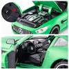 BDTCTK 1/24 AMG GTR Toy Cars Model Car, Zinc Alloy Pull Back Toy car with Sound and Light for Kids Boy Girl Gift (Green) view 2