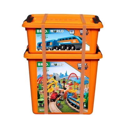 BRIO Smart Tech Sound Action Tunnel Deluxe Set - Interactive Wooden Train Toy | Child-Friendly Design | Magnetic Couplings | FSC-Certified Wood | Ideal for Toddlers & Kids