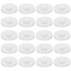50Pcs Worm Gears, Bettomshin 15x2x4mm/0.59x0.08x0.16"(ODxIDxT) C282A 0.5Modulus Plastic Gear, White High Rotating Speed Wide Uses for Pulley Belt Shaft Robot RC Motor Worm Crown Hand DIY Car Kit view 1