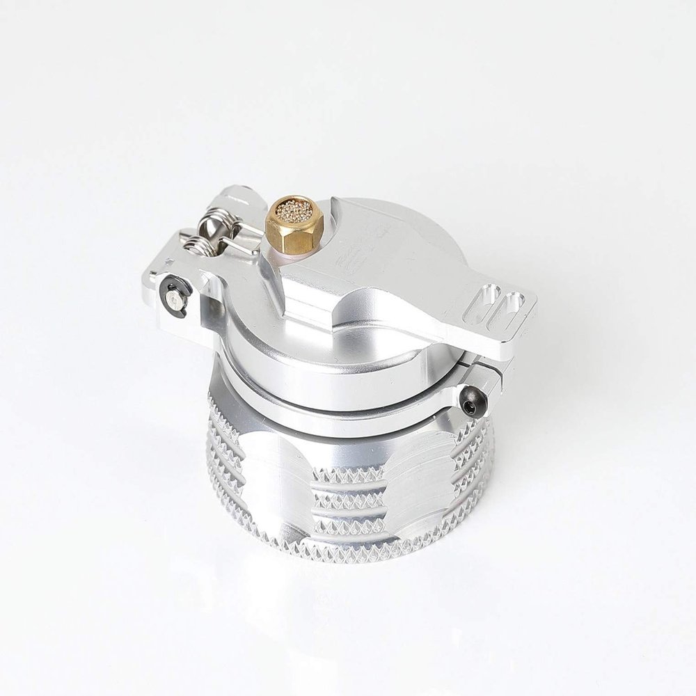GTBRacing CNC Aluminum New Fuel Gas Tank Cap for 1/5 RC Car HPI Baja 5b ss 5t 5sc losi 5ive t Upgrade Part (Silver)