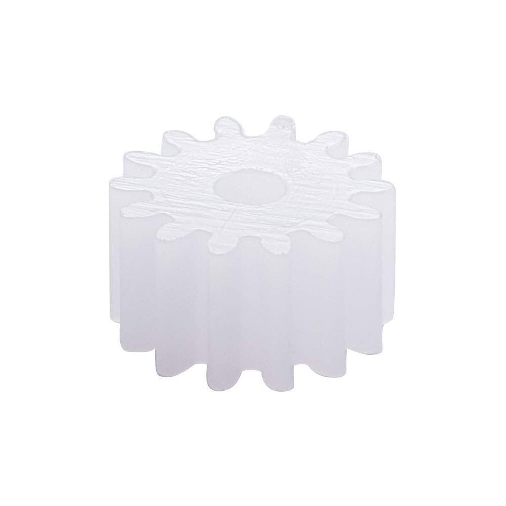 20Pcs Worm Gears, Bettomshin 8x2x4.5mm/0.31x0.08x0.18"(ODxIDxT)142A 0.5Modulus Plastic Gear, White High Rotating Speed Wide Uses for Pulley Belt Shaft Robot RC Motor Worm Crown Hand DIY Car Kit