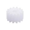 20Pcs Worm Gears, Bettomshin 8x2x4.5mm/0.31x0.08x0.18"(ODxIDxT)142A 0.5Modulus Plastic Gear, White High Rotating Speed Wide Uses for Pulley Belt Shaft Robot RC Motor Worm Crown Hand DIY Car Kit view 1