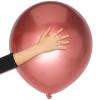 10 Pieces 18 Inch Metallic Balloons Shiny Latex Balloons for Birthday Wedding Party Decoration (Rose Gold) view 1