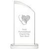 10" Nursing with Heart Aspiration Crystal Award, Personalized Nursing with Heart Crystal Trophy, Add Your Own Engraving Included, Prime view 1