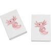 Azeeda 2 x 45mm 'Cute Axolotl' Erasers/Rubbers (ER00026531) view 1