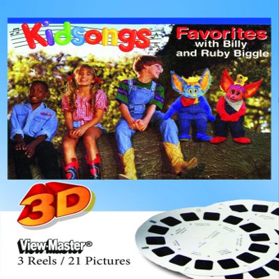 3D Viewer Reels KIDSONGS from TV Show - Classic View Master 3 Reel Set