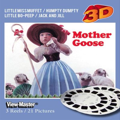Mother Goose Classic Clay Figure Art - Classic Compatipble to ViewMaster - 3Reels, 21 3D Images
