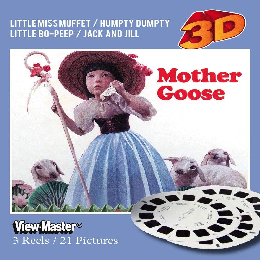 Mother Goose Classic Clay Figure Art - Classic Compatipble to ViewMaster - 3Reels, 21 3D Images