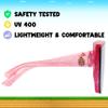 ARKAID Nintendo Official Princess Peach Sunglasses for Kids | Super Mario Pink Rimless Dress Up Frames | UV 400 | One Size Fits Most Kids view 2
