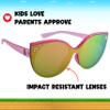 ARKAID Nintendo Official Princess Peach Sunglasses for Kids | Super Mario Pink Rimless Dress Up Frames | UV 400 | One Size Fits Most Kids view 4
