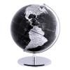 ANNOVA Metallic World Globe Black  Educational/Geographic/Modern Desktop Decoration - Stainless Steel Arc and Base/Earth World - Metallic Black - for School, Home, and Office (10-Inch) view 1