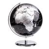 ANNOVA Metallic World Globe Black  Educational/Geographic/Modern Desktop Decoration - Stainless Steel Arc and Base/Earth World - Metallic Black - for School, Home, and Office (8-Inch) view 1