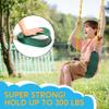TURFEE Heavy Duty Swing Seat Green Color with 66 Chain, Swing Set Accessories Replacement with Snap Hooks for Kids Outdoor Play Playground view 2