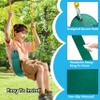 TURFEE Heavy Duty Swing Seat Green Color with 66 Chain, Swing Set Accessories Replacement with Snap Hooks for Kids Outdoor Play Playground view 4