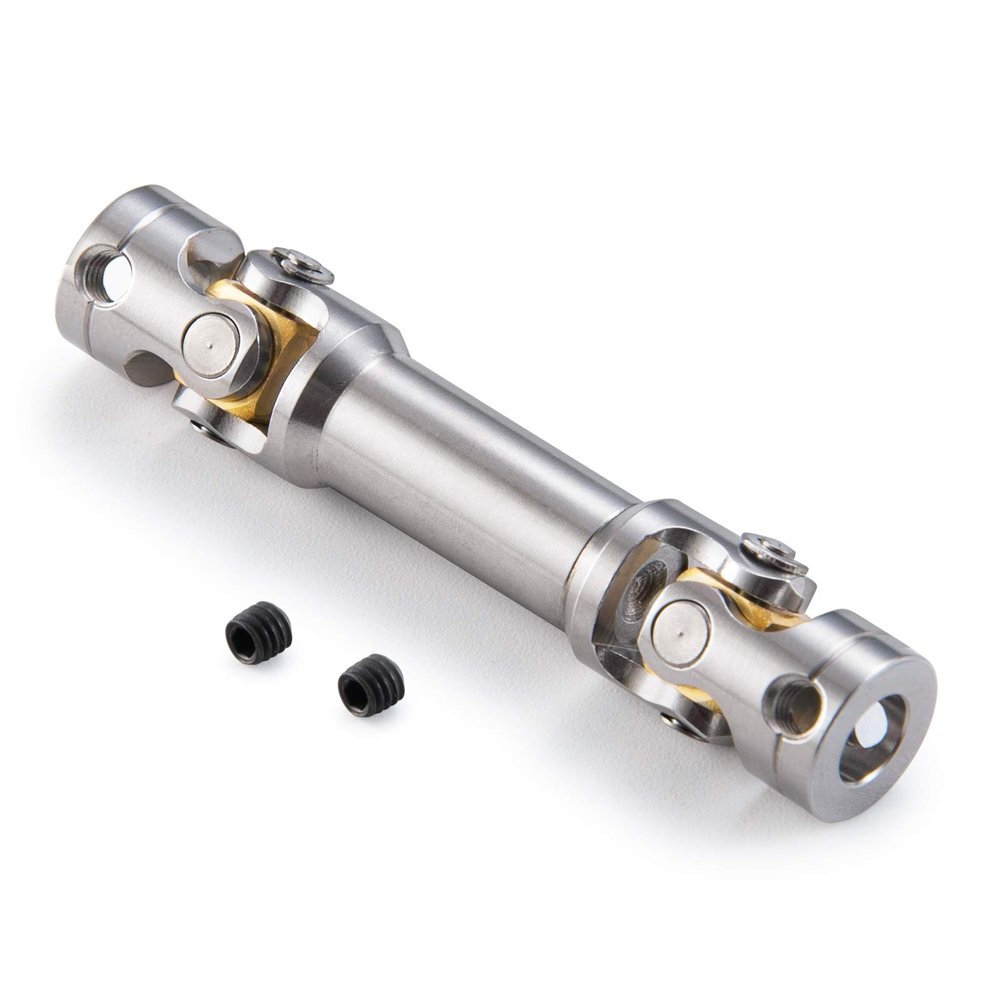 Que-T 1Pcs Metal Drive Shaft for 1/14 Tamiya Tractor Climbing Trailer RC Car Upgrade Spare Accessories (47mm-57mm)