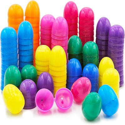 2000-Pack Fillable Easter Eggs 2.3" Inch Hinged Colorful Bright Plastic Easter Eggs, Perfect for Easter Egg Hunt, Suprise Egg, Easter Hunt, 2.3" Assorted Colors