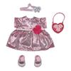 Baby Annabell Deluxe Glamour Outfit 43cm - Sparkly, Party Clothes - Easy for Small Hands, Creative Play Promotes Empathy & Social Skills, for Toddlers 3 Years & Up - Includes Dress, Shoes & More view 1