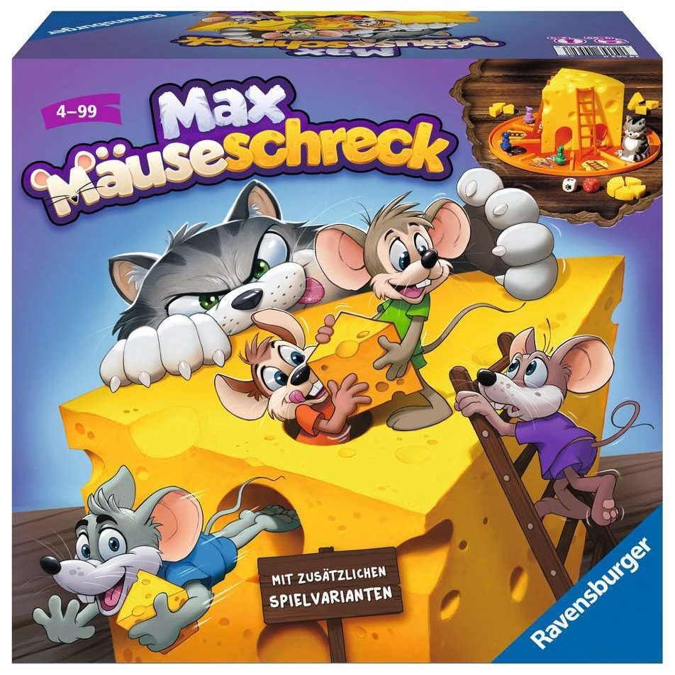 Ravensburger Kinderspiele 24562 Max Museschreck  Dice Game for 2 to 4 Players, Children's Game from 4 Years  Birthday Gifts