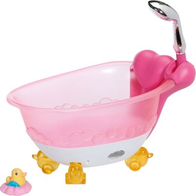 BABY born Bath Bathtub - Toy Tub for Kids with Heart-Shaped Cushion - Easy for Small Hands, Creative Play Promotes Empathy & Social Skills, for Toddlers 3 Years & Up - Includes Rubber Duck