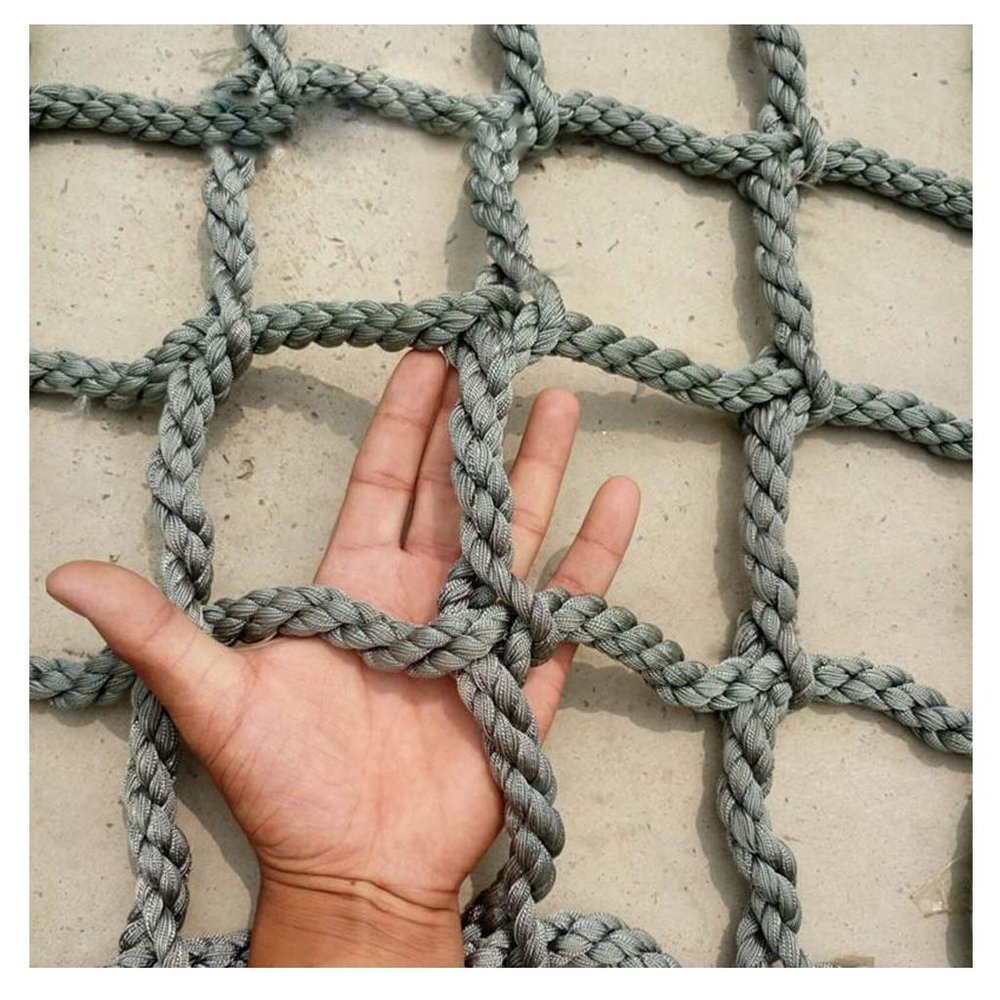 Cargo Net for Kids Climbing Netting Outdoor Playground Rock Structures Swing Sets Climb Safety Net Rope Ladder Netting Cargo Climbing Net Hammock Safety Net Dia 6mm (Size : 1X10m/3.3X32.81ft)